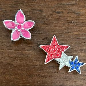 Bee Cause Sneaker Charms - Two - New in bag - can be added to most shoelaces.